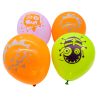 4 Latex Balloons LED Halloween 27.5 cm / 11"