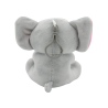 2-in-1 plush toy balloon weight elephant with pink ears, with hook, 11cm, 90g